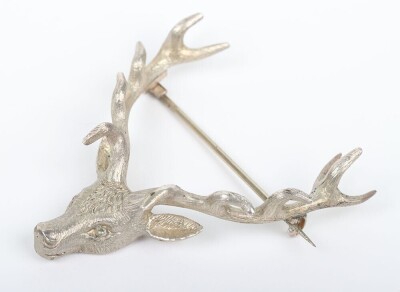 Seaforth Highlanders 1914 Hallmarked Silver Officers Glengarry Badge - 6