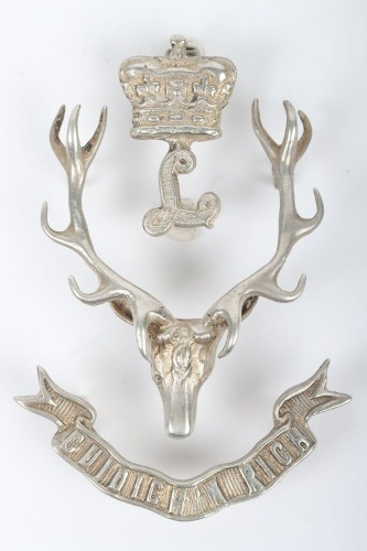 Silver Seaforth Highlanders Officers Glengarry Badge