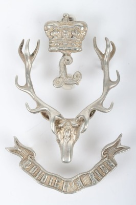 Silver Seaforth Highlanders Officers Glengarry Badge
