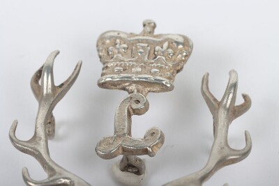 Silver Seaforth Highlanders Officers Glengarry Badge - 4
