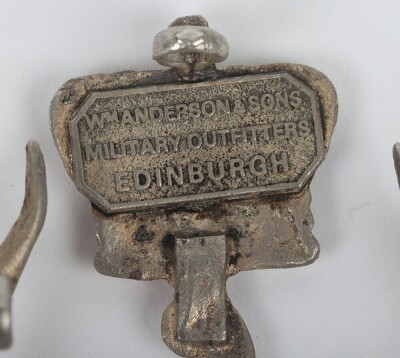 Silver Seaforth Highlanders Officers Glengarry Badge - 8