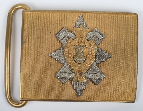 Victorian Black Watch Officers Dirk Belt Plate
