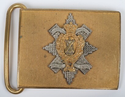 Victorian Black Watch Officers Dirk Belt Plate