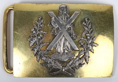 Queens Own Cameron Highlanders Officers Waist Belt Clasp