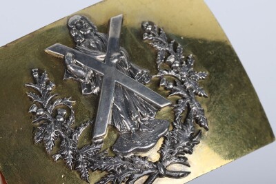 Queens Own Cameron Highlanders Officers Waist Belt Clasp - 3