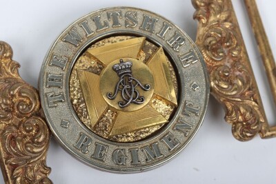 Wiltshire Regiment Officers Waist Belt Clasp - 4