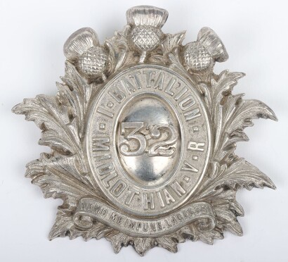 Victorian 1st Battalion Midlothian Volunteer Rifles Shako Badge