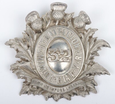 Victorian 1st Battalion Midlothian Volunteer Rifles Shako Badge
