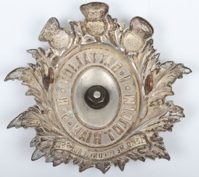 Victorian 1st Battalion Midlothian Volunteer Rifles Shako Badge - 2