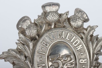 Victorian 1st Battalion Midlothian Volunteer Rifles Shako Badge - 3