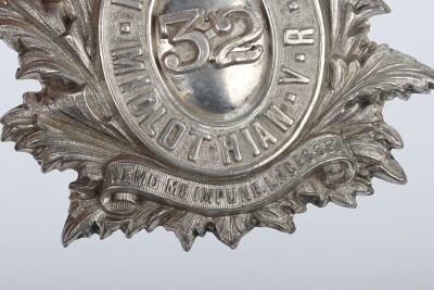 Victorian 1st Battalion Midlothian Volunteer Rifles Shako Badge - 4