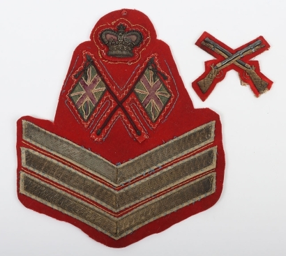 Victorian British Infantry Colour Sergeants Rank Insignia 1869-1901