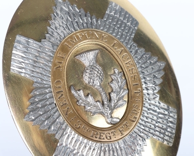 3rd Regiment of Foot Guards Cross Belt Plate - 4