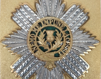 Victorian Scots Fusiliers Guards Officers Shoulder Belt Plate 1831-55 - 2