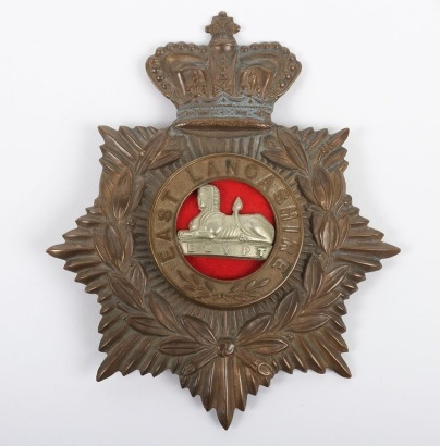 East Lancashire Regiment Other Ranks Home Service Helmet Plate