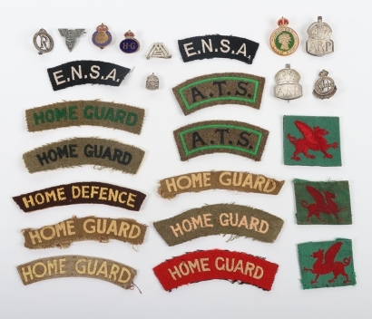 Grouping of Home Guard Cloth Shoulder Titles