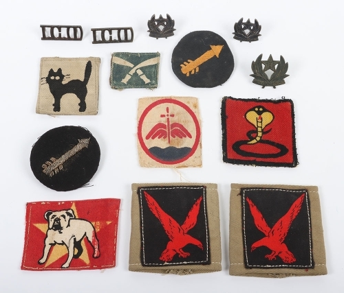 WW2 Indian Cloth Formation Signs