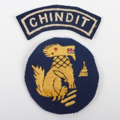 WW2 3rd Indian Division (Chindits) Cloth Insignia Pair