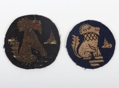 2x WW2 3rd Indian Division (Chindits) Cloth Formation Signs