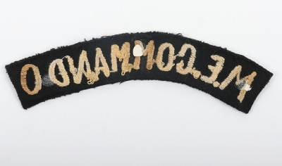 WW2 Middle East Commando Shoulder Title - 2