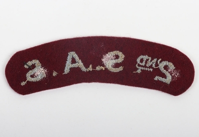WW2 British 2nd SAS (Special Air Service) Cloth Shoulder Title - 2