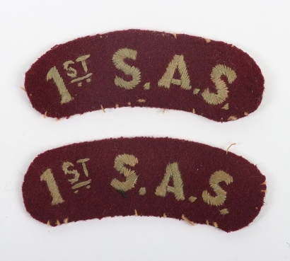 WW2 British 1st Special Air Service (S.A.S) Cloth Shoulder Titles