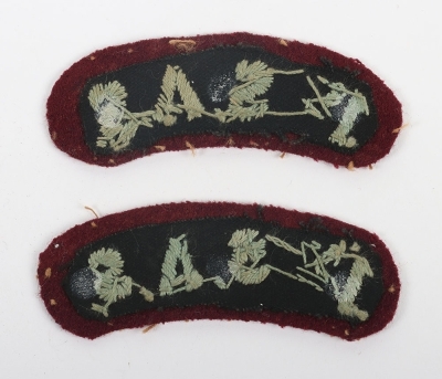 WW2 British 1st Special Air Service (S.A.S) Cloth Shoulder Titles - 2