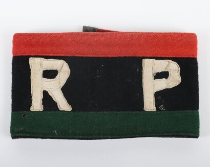 WW2 British Regimental Police Armband 'Pioneer Corps'.