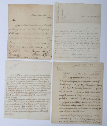 Handwritten Letters of Napoleonic and Early Naval Interest