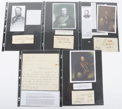 Grouping of Peninsular War Signatures,