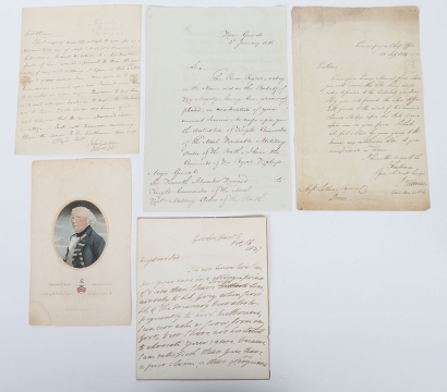 Grouping of Handwritten Letters of Peninsula War Interest,