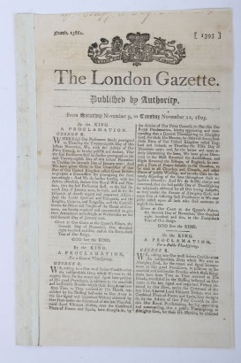 London Gazette of Battle of Trafalgar Interest