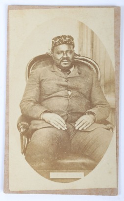 Anglo Zulu War CDV Photograph of King Cetshwayo kaMpande, Ruler of the Zulu Nation During the Anglo Zulu War