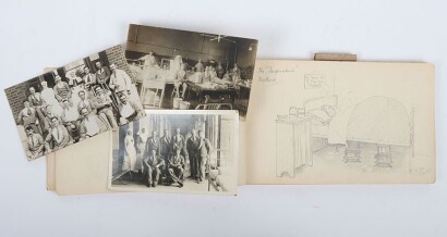 WW1 British Nurse's Sketch Book, France & England 1916-18