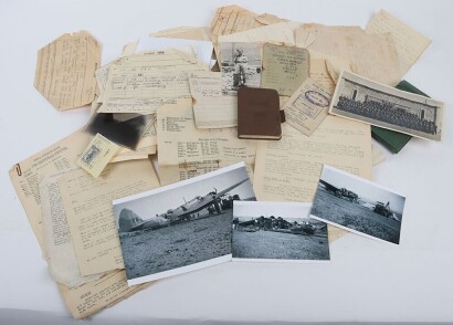 WW2 RAF 160 Maintenance Unit, Photographs, Letters and Paperwork
