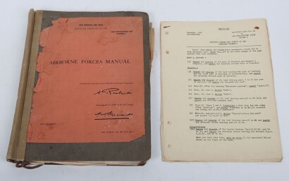 Rare WW2 British 'Airborne Forces Manual' Publication 2453, Airborne Jeep Interest.