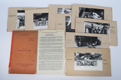 WW2 Kite Balloon Winch, Air Ministry Manual and Photographic Diagrams.