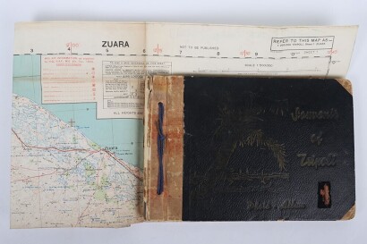 WW2 British North African Desert Campaign Photo Album and Map.