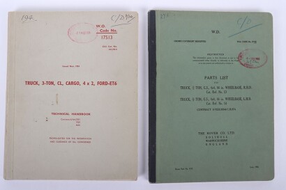 Two British Military Service Manuals, Series One Land Rover and Ford Truck.