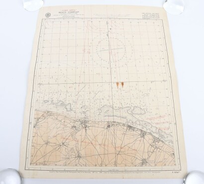 1944 Admiralty Juno Area Beach Chartlet