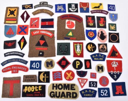 Quantity of Military Cloth Formation Signs and Shoulder Titles etc