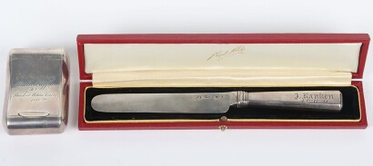 Scottish - Muirkirk Militia Society 1810 Presentation Hallmarked Silver Snuff Box
