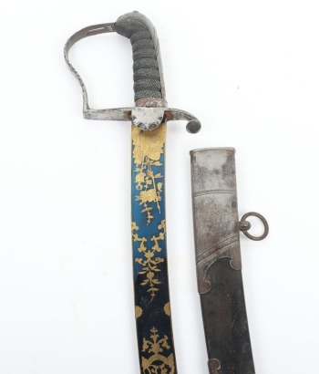 William IV 1796 Light Cavalry Officers Blue and Gilt Sword