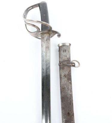 British 1853 Pattern Cavalry Troopers Sword of the 7th Hussars