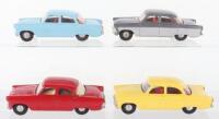 Four Unboxed Tri-ang 100 Ford Zodiac Spot On Models