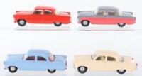 Four Unboxed Tri-ang 100 Ford Zodiac Spot On Models