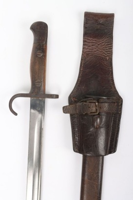 British 1907 Hook Quillon East Kent Regimentally Marked Bayonet,