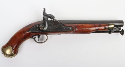 16 bore New Land percussion yeomanry cavalry pistol converted from flintlock