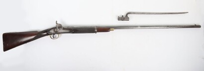.577 Indian percussion sporting gun converted from a military rifle