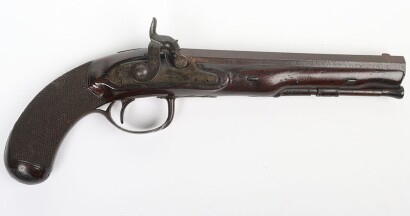 32 bore percussion travelling pistol by Durs Egg